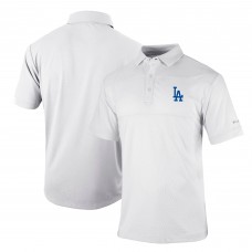 Los Angeles Dodgers Columbia White Omni-Wick Total Control Polo