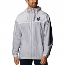 Ветровка на молнии New York Yankees Columbia Omni-Shade Flash Challenger - Gray