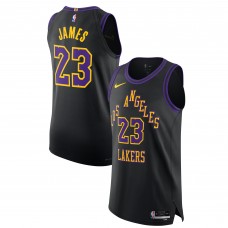 Джерси LeBron James Los Angeles Lakers Nike Unisex 2025/26 Authentic - City Edition - Black
