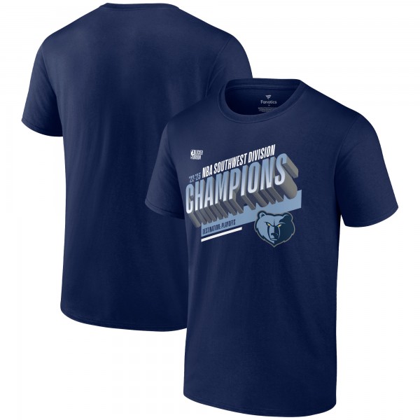 Футболка Memphis Grizzlies 2023 Southwest Division Champions Locker Room - Navy