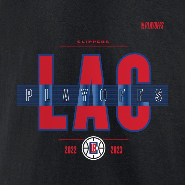 Футболка LA Clippers 2023 NBA Playoffs Jump Ball - Black