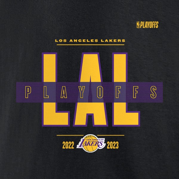 Футболка Los Angeles Lakers 2023 NBA Playoffs Jump Ball - Black