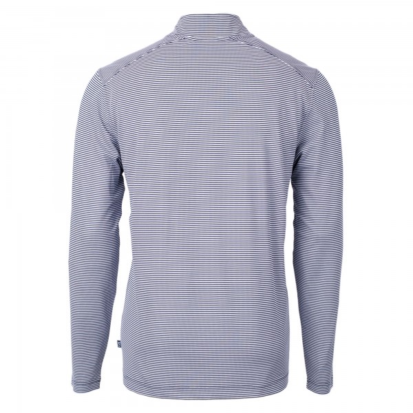 Кофта на короткой молнии New York Yankees Cutter & Buck Virtue Eco Pique Micro Stripe Recycled - Navy/White