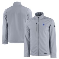 Кофта на молнии Los Angeles Dodgers Cutter & Buck Evoke Eco Softshell Recycled - Gray