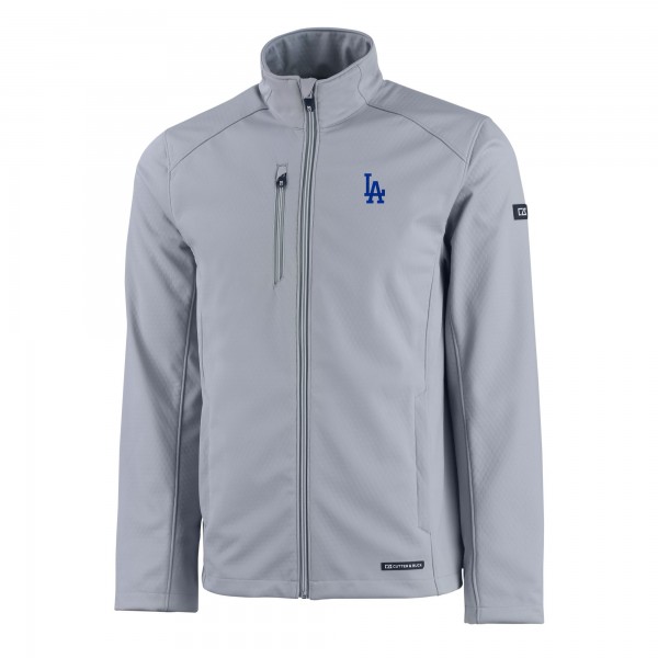 Кофта на молнии Los Angeles Dodgers Cutter & Buck Evoke Eco Softshell Recycled - Gray