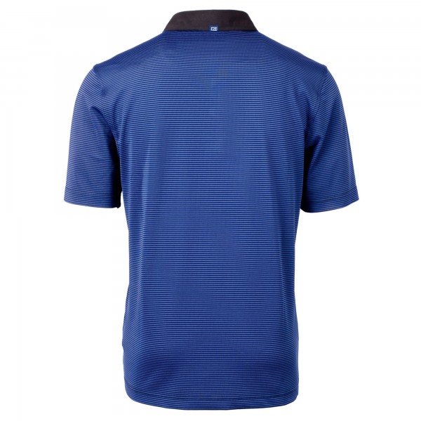Los Angeles Dodgers Cutter & Buck Royal/Black Virtue Eco Pique Micro Stripe Recycled Polo