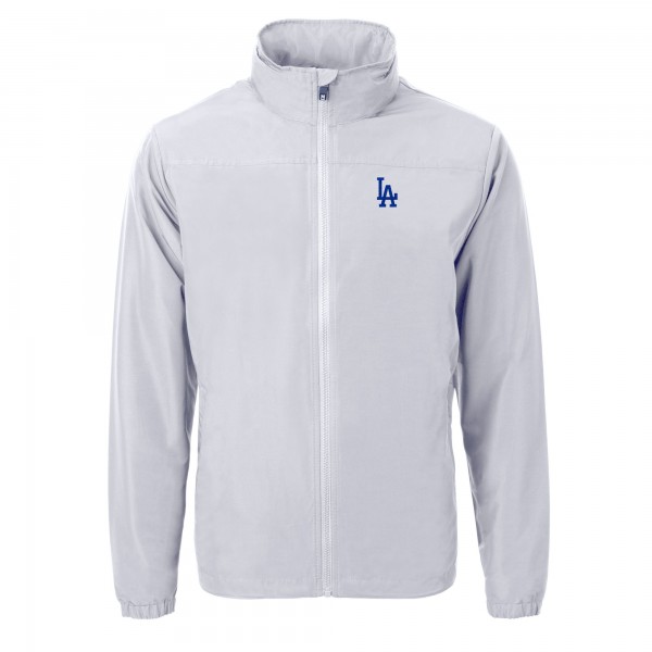 Кофта на молнии Los Angeles Dodgers Cutter & Buck Charter Eco Recycled - Gray