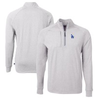 Кофта на короткой молнии Los Angeles Dodgers Cutter & Buck Adapt Eco Knit Stretch Recycled - Heather Gray