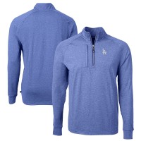 Кофта на короткой молнии Los Angeles Dodgers Cutter & Buck Adapt Eco Knit Stretch Recycled - Heather Royal