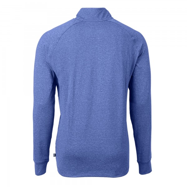 Кофта на короткой молнии Los Angeles Dodgers Cutter & Buck Adapt Eco Knit Stretch Recycled - Heather Royal