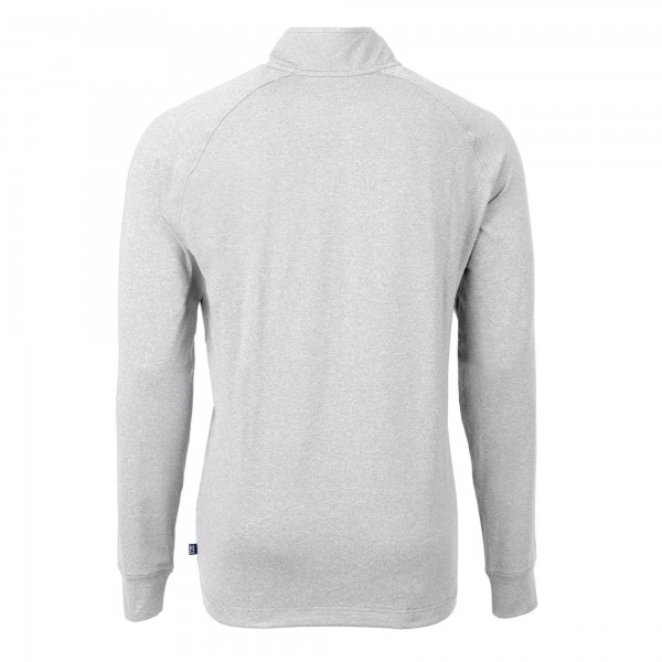 Кофта на короткой молнии New York Yankees Cutter & Buck Adapt Eco Knit Stretch Recycled - Heather Gray