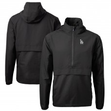 Куртка на короткой молнии Los Angeles Dodgers Cutter & Buck Charter Eco Recycled Anorak - Black