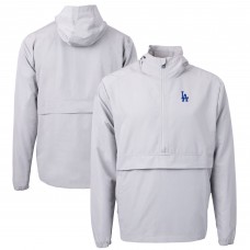 Куртка на короткой молнии Los Angeles Dodgers Cutter & Buck Charter Eco Recycled Anorak - Gray