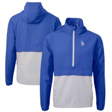 Куртка на короткой молнии Los Angeles Dodgers Cutter & Buck Charter Eco Recycled Anorak - Royal/Gray