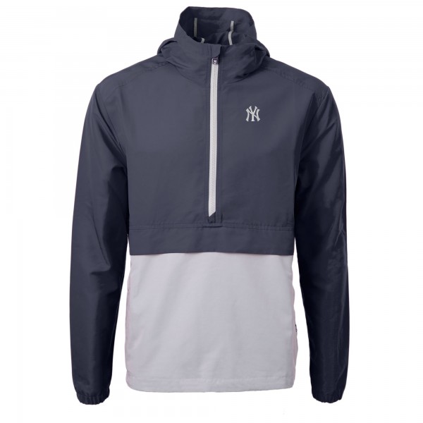 Куртка на короткой молнии New York Yankees Cutter & Buck Charter Eco Recycled Anorak - Navy/Gray