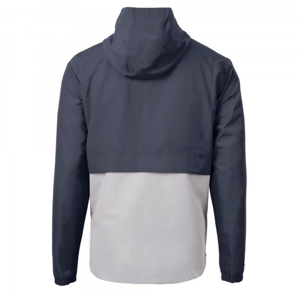 Куртка на короткой молнии New York Yankees Cutter & Buck Charter Eco Recycled Anorak - Navy/Gray