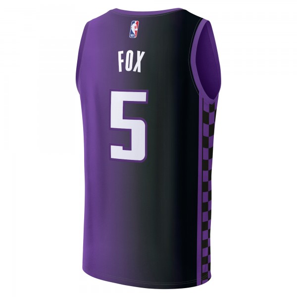 Игровая форма  DeAaron Fox Sacramento Kings Youth Fast Break Player - Statement Edition - Purple