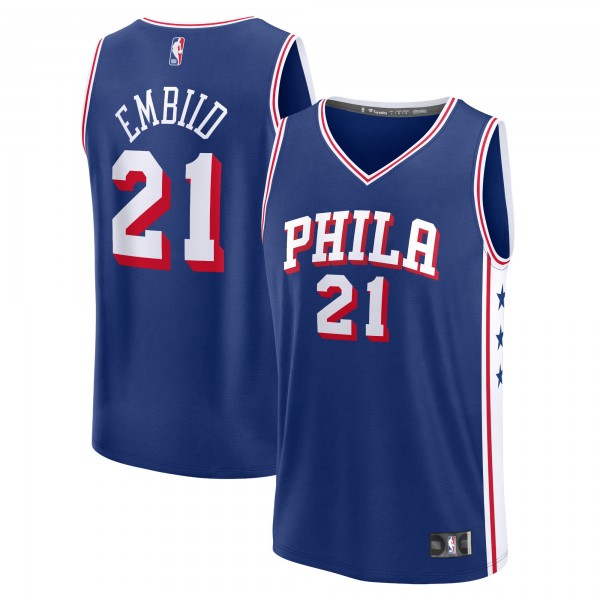 Игровая форма  Joel Embiid Philadelphia 76ers 2023/24 Fast Break Replica - Icon Edition - Royal