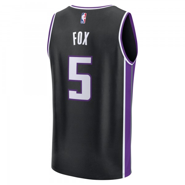 Игровая форма  DeAaron Fox Sacramento Kings 2023/24 Fast Break Replica - Icon Edition - Black