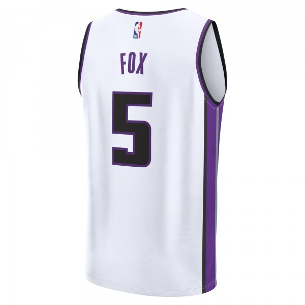 Игровая форма  DeAaron Fox Sacramento Kings 2023/24 Fast Break Replica - Association Edition - White