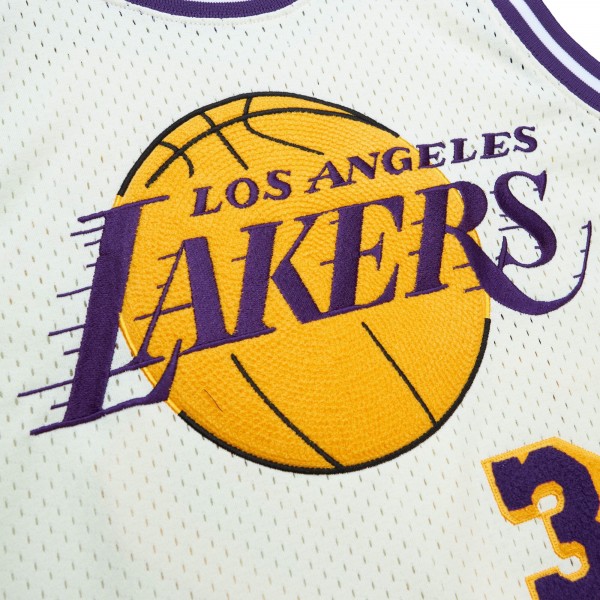 Игровая форма  Magic Johnson Los Angeles Lakers Mitchell & Ness Chainstitch Swingman - Cream