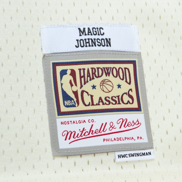 Игровая форма  Magic Johnson Los Angeles Lakers Mitchell & Ness Chainstitch Swingman - Cream