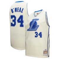 Игровая джерси Shaquille ONeal Los Angeles Lakers Mitchell & Ness Chainstitch Swingman - Cream