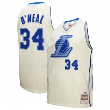 Игровая джерси Shaquille ONeal Los Angeles Lakers Mitchell & Ness Chainstitch Swingman - Cream