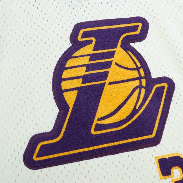Игровая джерси Shaquille ONeal Los Angeles Lakers Mitchell & Ness Chainstitch Swingman - Cream