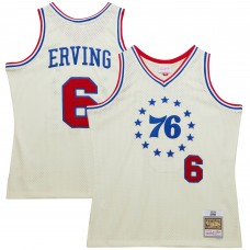 Игровая форма  Julius Erving Philadelphia 76ers Mitchell & Ness Chainstitch Swingman - Cream