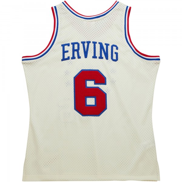 Игровая форма  Julius Erving Philadelphia 76ers Mitchell & Ness Chainstitch Swingman - Cream