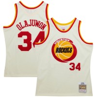 Игровая форма  Hakeem Olajuwon Houston Rockets Mitchell & Ness Chainstitch Swingman - Cream