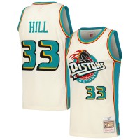 Игровая форма  Grant Hill Detroit Pistons Mitchell & Ness Chainstitch Swingman - Cream