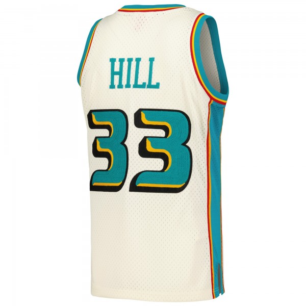 Игровая форма  Grant Hill Detroit Pistons Mitchell & Ness Chainstitch Swingman - Cream