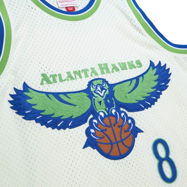 Игровая форма  Steve Smith Atlanta Hawks Mitchell & Ness Chainstitch Swingman - Cream