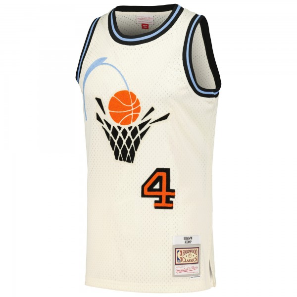 Игровая форма  Shawn Kemp Cleveland Cavaliers Mitchell & Ness Chainstitch Swingman - Cream
