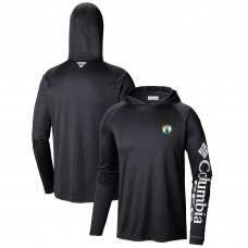 Boston Celtics Columbia  Terminal Tackle Long Sleeve Hoodie T-Shirt - Black