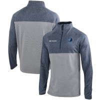 Кофта на короткой молнии Memphis Grizzlies Columbia  Omni-Wick Rockin It - Navy