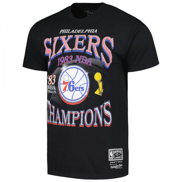 Футболка Philadelphia 76ers Mitchell & Ness Hardwood Classics 1983 Finals Champions Era - Black