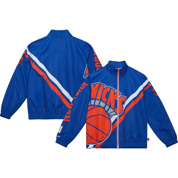 Куртка на молнии New York Knicks Mitchell & Ness Exploded Logo Warm-Up - Blue