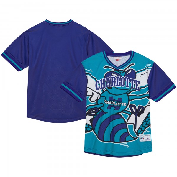 Футболка Charlotte Hornets Mitchell & Ness Jumbotron 3.0 Mesh - Teal