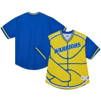 Футболка Golden State Warriors Mitchell & Ness Jumbotron 3.0 Mesh - Gold