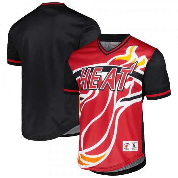 Футболка Miami Heat Mitchell & Ness Jumbotron 3.0 Mesh - Red