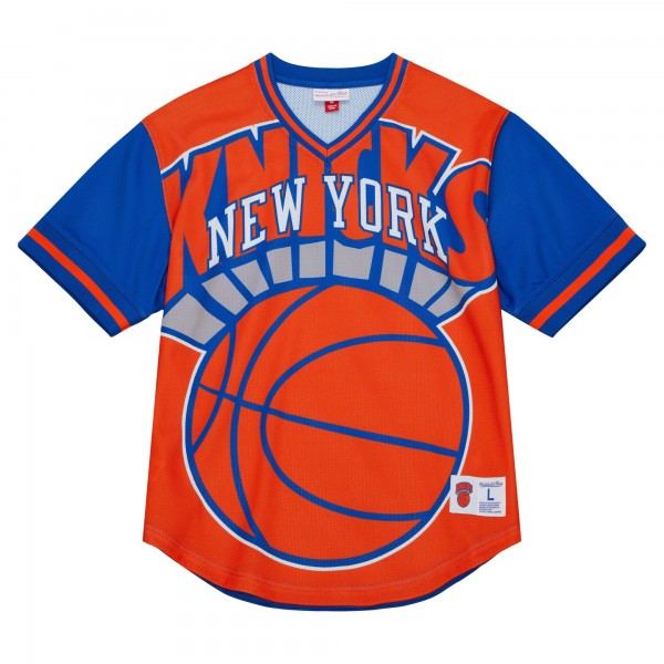 Футболка New York Knicks Mitchell & Ness Jumbotron 3.0 Mesh - Orange