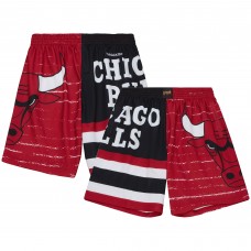 Chicago Bulls Mitchell & Ness Jumbotron 3.0 Shorts - Red/Black