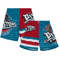 Шорты Detroit Pistons Mitchell & Ness Jumbotron 3.0 - Teal/Red