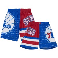 Шорты Philadelphia 76ers Mitchell & Ness Jumbotron 3.0 - Royal/Red