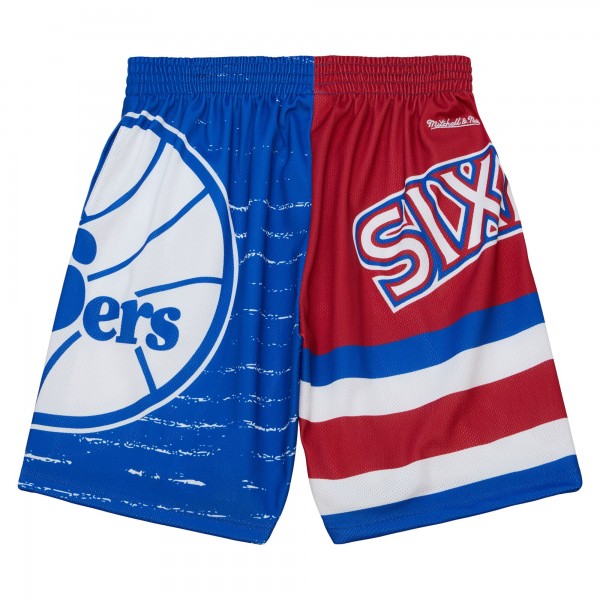 Шорты Philadelphia 76ers Mitchell & Ness Jumbotron 3.0 - Royal/Red