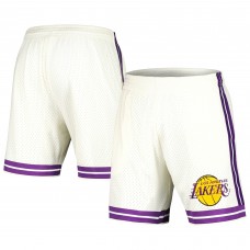 Los Angeles Lakers Mitchell & Ness Cream Chainstitched Swingman Shorts