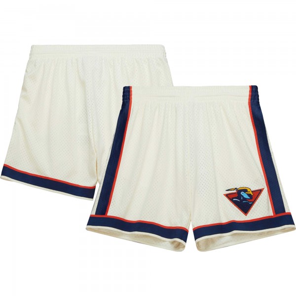 Шорты Golden State Warriors Mitchell & Ness Cream Chainstitched Swingman